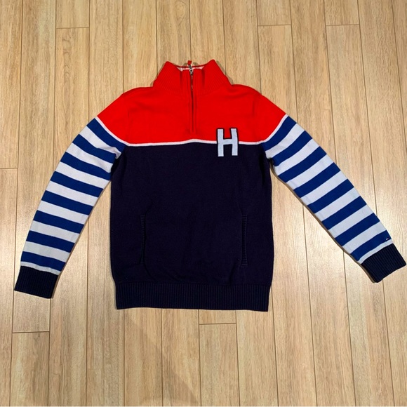 Tommy Hilfiger 1/4 Zip Sweater Boys XL 16-18 - Picture 1 of 10